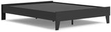 Socalle Queen Platform Bed with 2 Nightstands in Black from Ashley - Luna Furniture