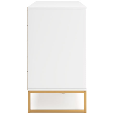 Socalle Queen Platform Bed with Dresser and 2 Nightstands in Two-tone from Ashley - Luna Furniture