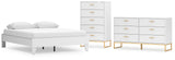 Socalle Queen Platform Bed with Dresser and Chest in Two-tone from Ashley - Luna Furniture