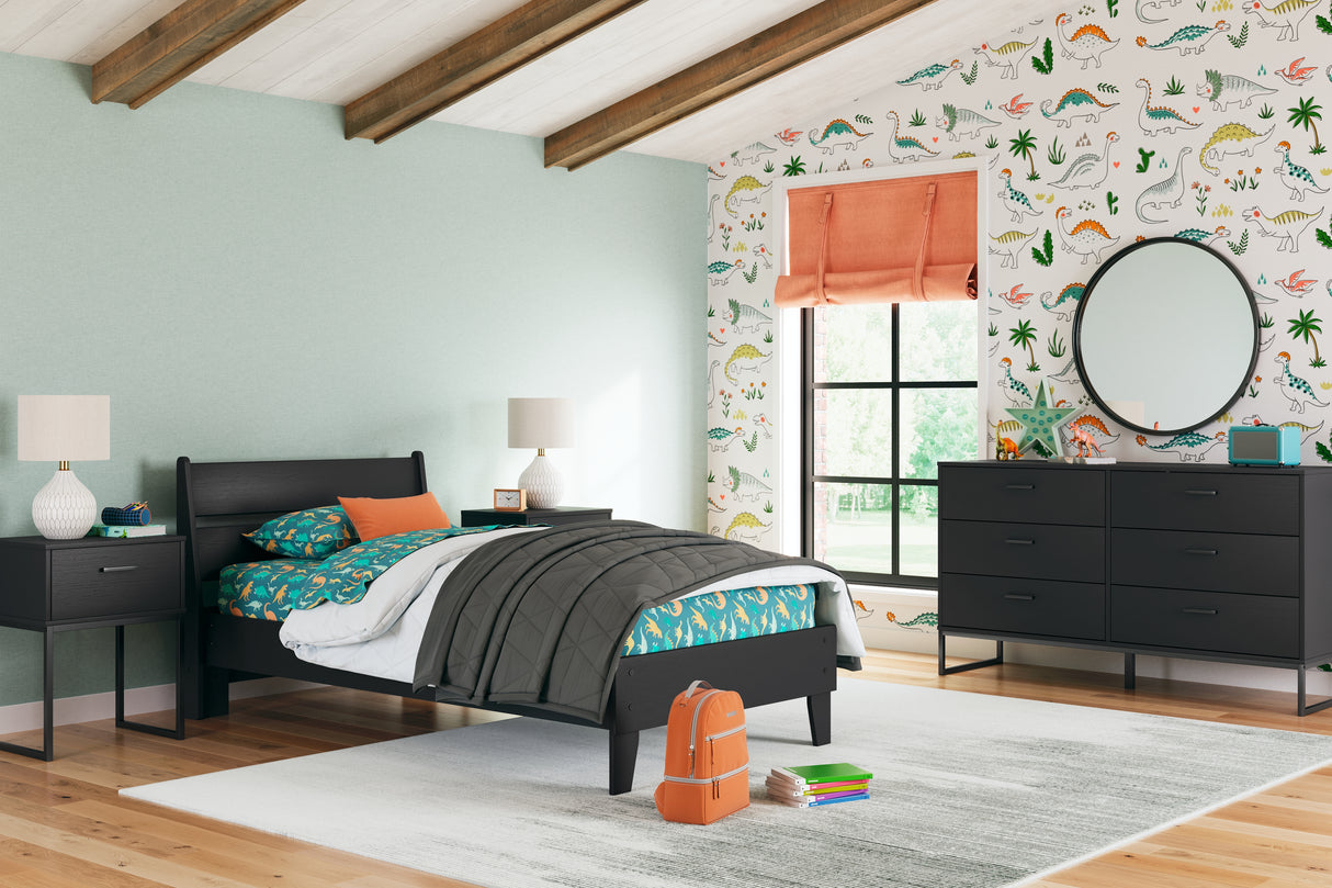 Socalle Black Youth Platform Bedroom Set from Ashley - Luna Furniture