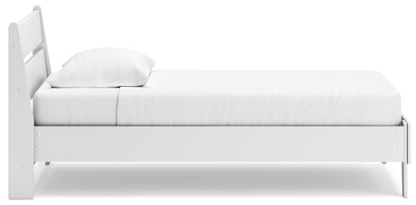 Socalle Twin Panel Platform Bed with Dresser and 2 Nightstands in Two-tone from Ashley - Luna Furniture