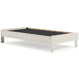 Socalle Twin Platform Bed with Mattress in Light Natural from Ashley - Luna Furniture