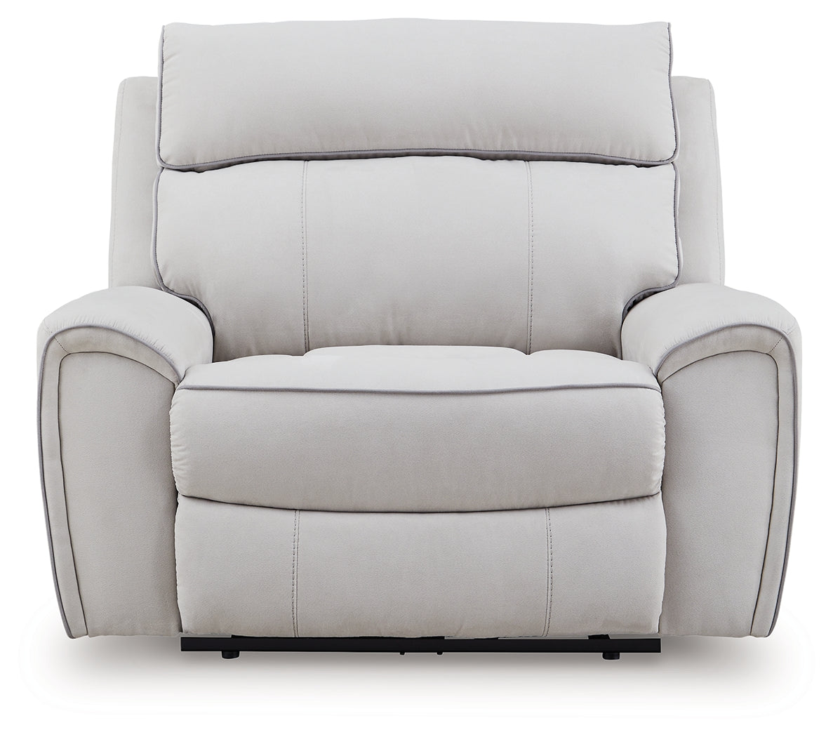 Social Pointe Pearl/Ash Power Recliner from Ashley Furniture - Luna Furniture