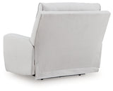 Social Pointe Pearl/Ash Power Recliner from Ashley Furniture - Luna Furniture