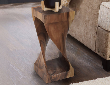 Solana Solid Wood Accent Table, Natural Finish from Steve Silver - Luna Furniture