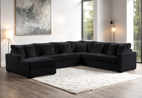 Solana Black Sectional from Happy Homes - Luna Furniture