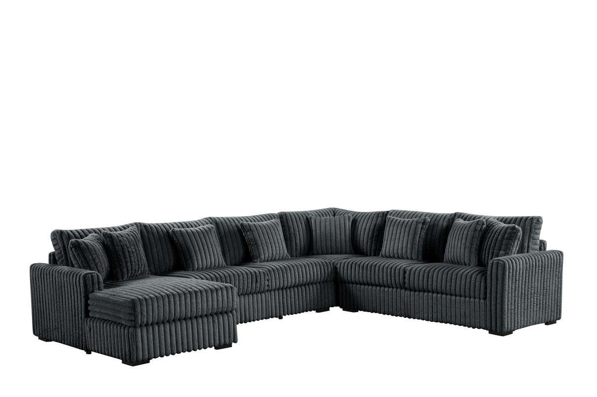 Solana Charcoal Sectional from Happy Homes - Luna Furniture