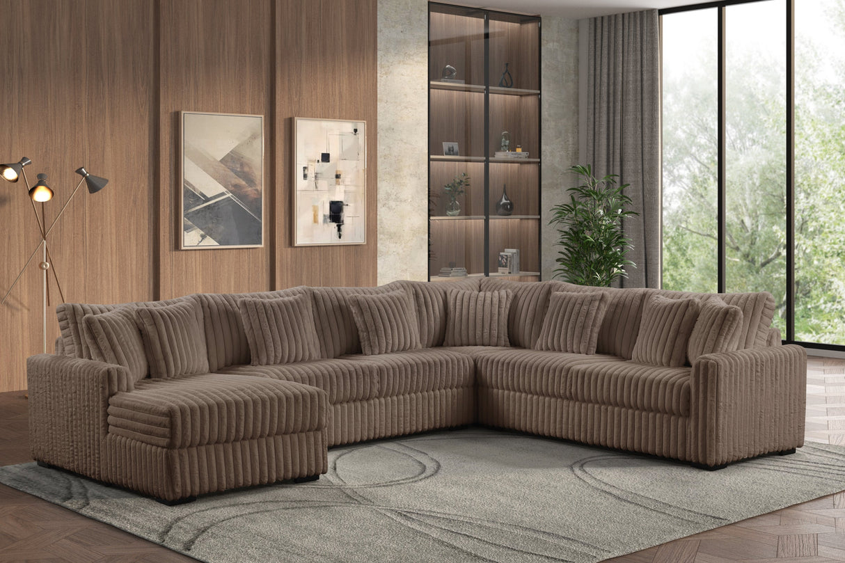 Solana Mocha Sectional from Happy Homes - Luna Furniture