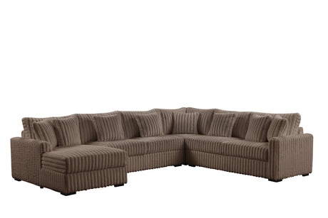 Solana Mocha Sectional from Happy Homes - Luna Furniture