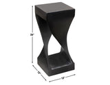 Solana Solid Wood Accent Table, Black Finish from Steve Silver - Luna Furniture