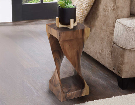 Solana Solid Wood Accent Table, Natural Finish from Steve Silver - Luna Furniture