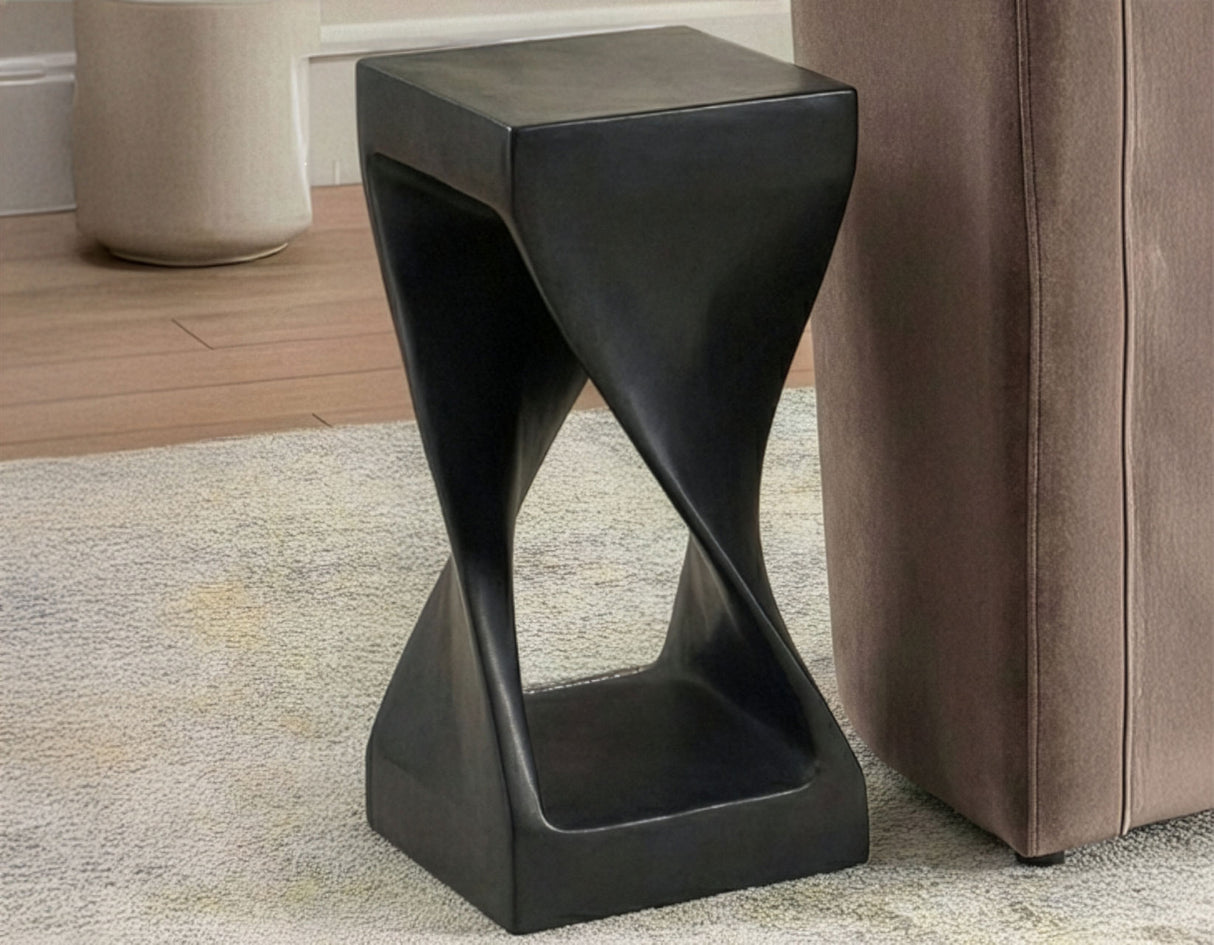 Solana Solid Wood Accent Table, Black Finish from Steve Silver - Luna Furniture
