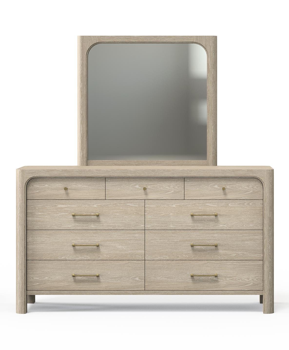 Solano Weathered Mango 9-Drawer Bedroom Dresser with Mirror from Coaster - Luna Furniture