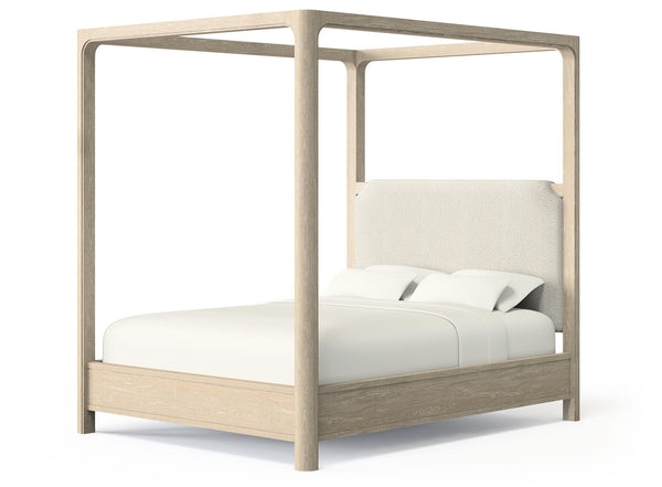 Solano Weathered Mango 85-inch Eastern King Canopy Bed