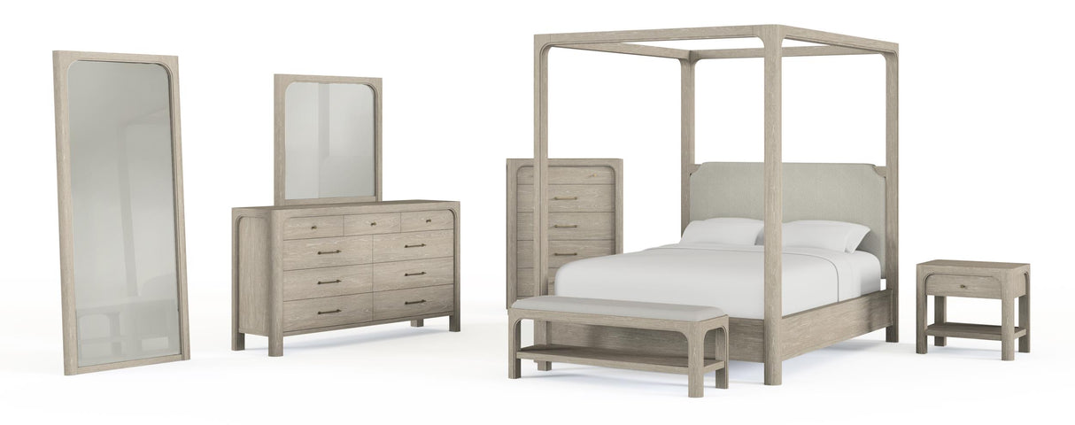 Solano Weathered Mango 85-inch Queen Canopy Bed from Coaster - Luna Furniture