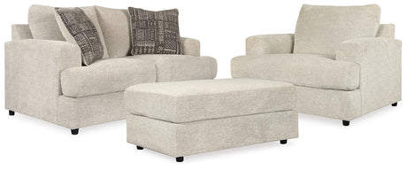 Soletren Loveseat, Oversized Chair and Ottoman from Ashley - Luna Furniture