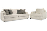 Soletren Stone Sofa Sleeper and Oversized Chair from Ashley - Luna Furniture