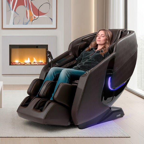 Solstice Deluxe Massage Chair - Brown from Infinity - Luna Furniture