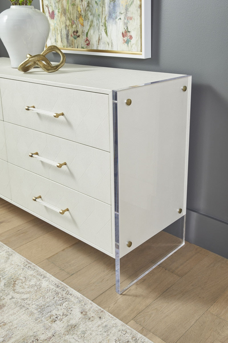 Sonia Shagreen 6-drawer Double Dresser from Essentials For Living - Luna Furniture