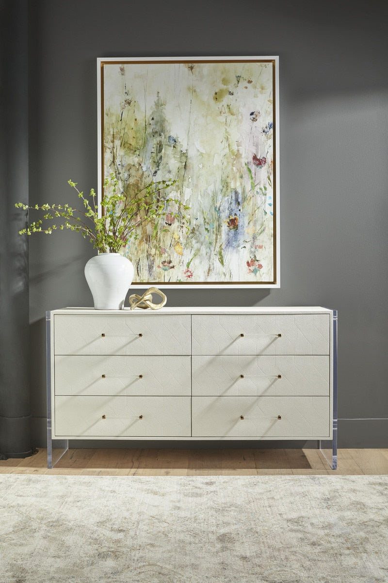 Sonia Shagreen 6-drawer Double Dresser from Essentials For Living - Luna Furniture