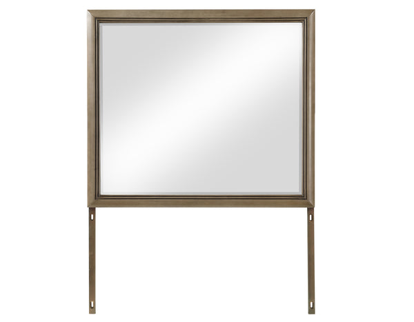 Sonoma 44″ Framed Mirror, Cocoa Gray Oak Finish With Mounting Brackets (Mirror Only)