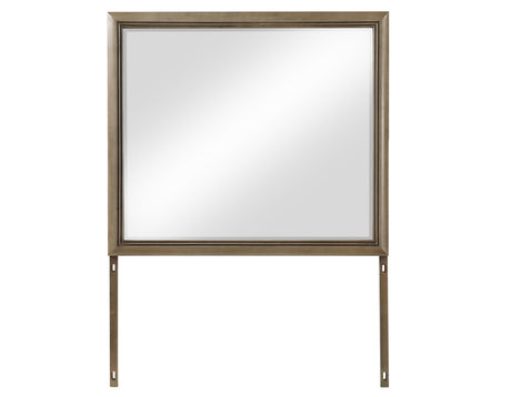 Sonoma 44″ Framed Mirror, Cocoa Gray Oak Finish With Mounting Brackets (Mirror Only) from Steve Silver - Luna Furniture