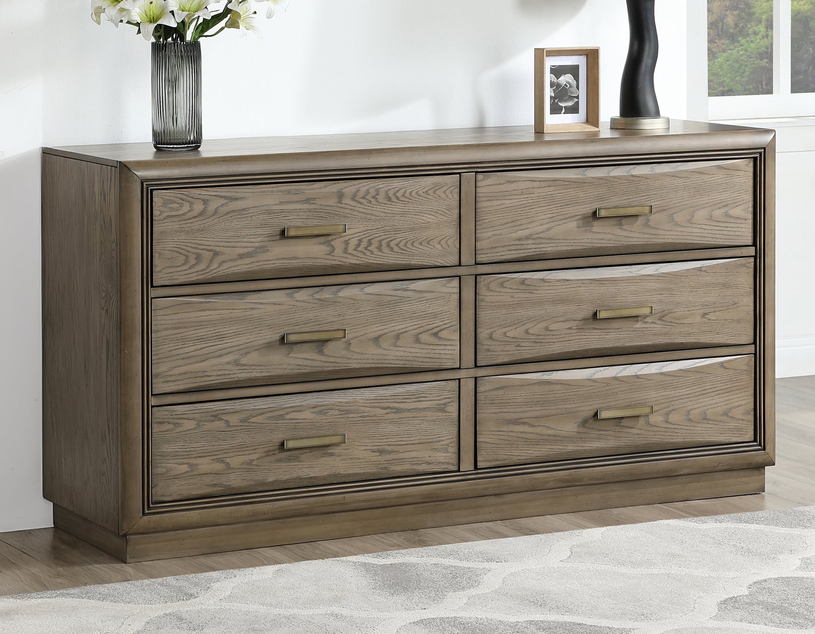 Sonoma 66″ Six-Drawer Dresser – Luna Furniture Sonoma 66″ Six-Drawer Dresser – Luna Furniture