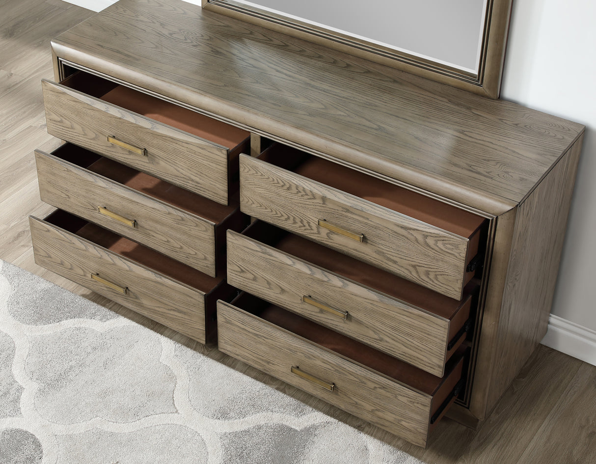 Sonoma 66″ Six-Drawer Dresser from Steve Silver - Luna Furniture