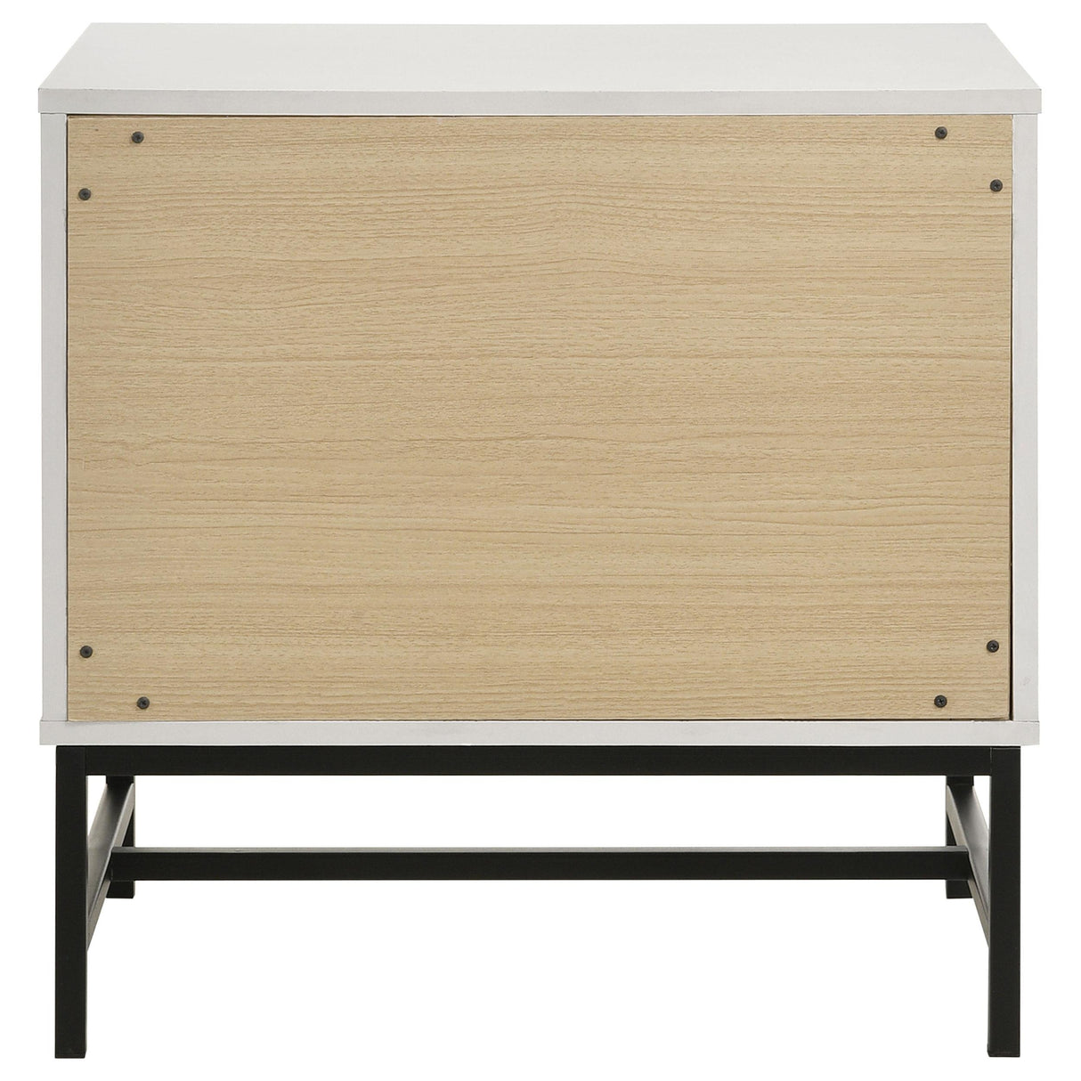 Sonora White 2-Drawer Nightstand Bedside Table from Coaster - Luna Furniture