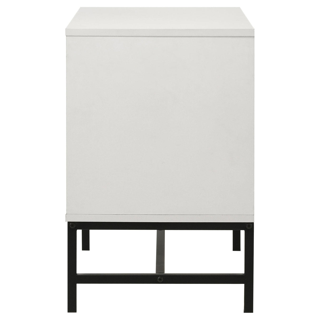 Sonora White 2-Drawer Nightstand Bedside Table from Coaster - Luna Furniture