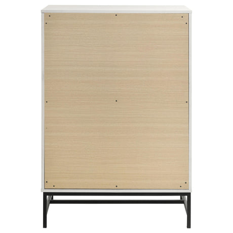 Sonora White 4-Drawer Bedroom Chest from Coaster - Luna Furniture