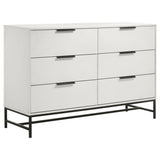 Sonora White 6-Drawer Bedroom Dresser from Coaster - Luna Furniture