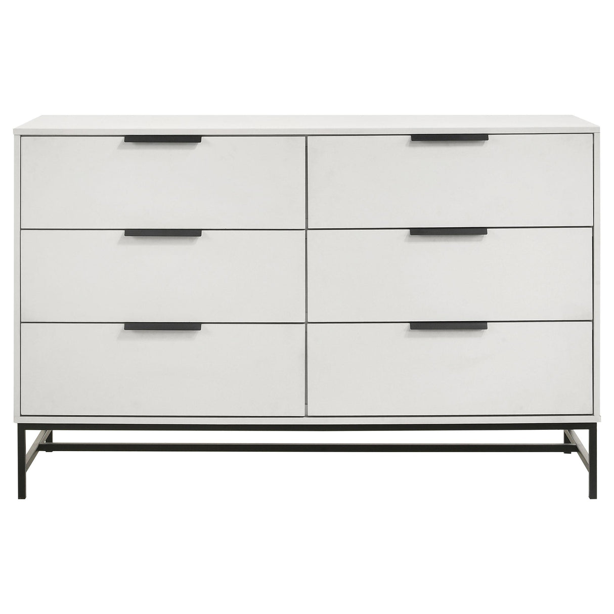 Sonora White 6-Drawer Bedroom Dresser from Coaster - Luna Furniture
