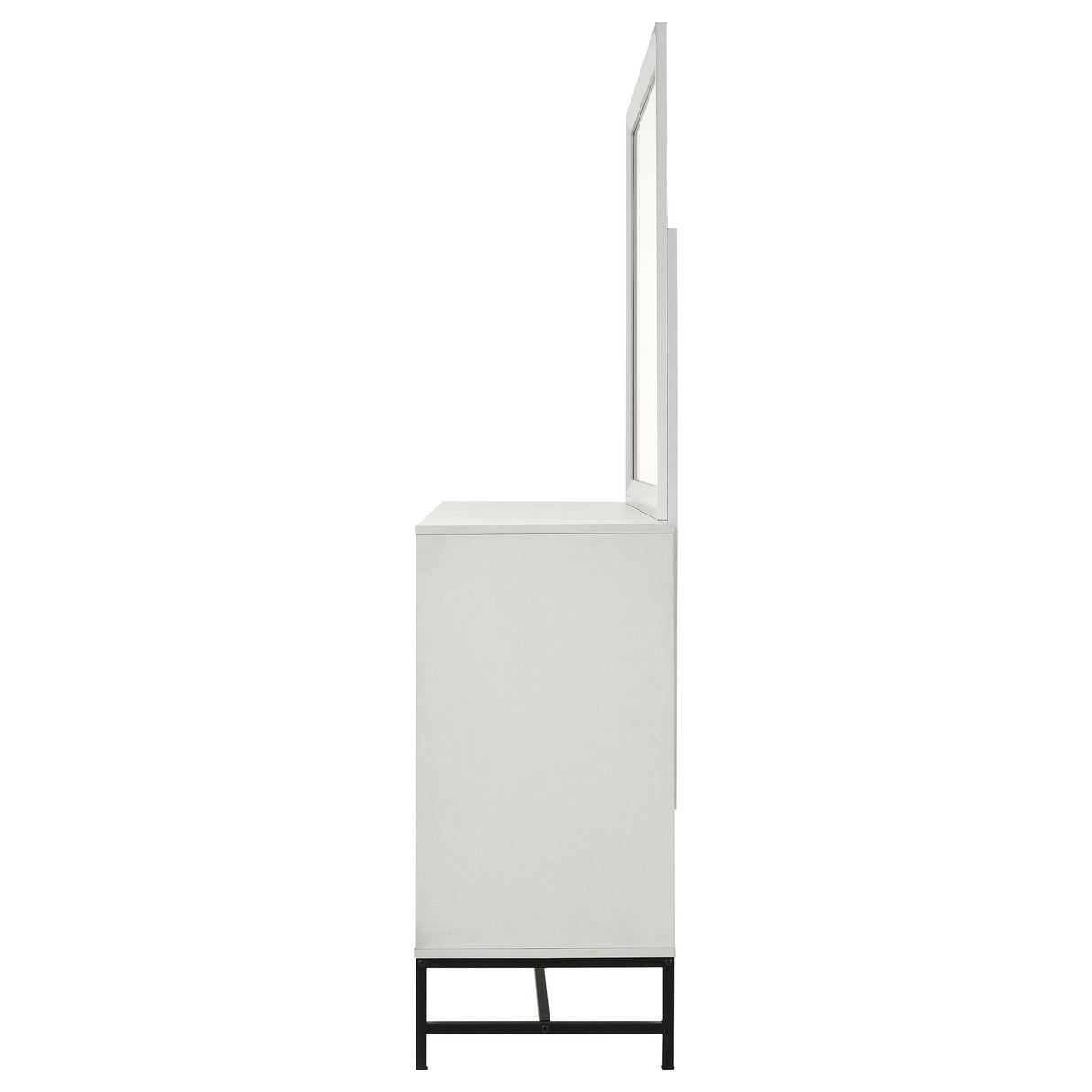 Sonora White 6-Drawer Dresser with Mirror from Coaster - Luna Furniture