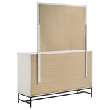 Sonora White 6-Drawer Dresser with Mirror from Coaster - Luna Furniture