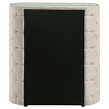 Sonya Ivory 5-Drawer Upholstered Bedroom Chest of Drawers from Coaster - Luna Furniture