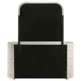Sonya Ivory 6-Drawer Upholstered Bedroom Dresser with Mirror from Coaster - Luna Furniture