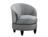 Sophia Gray Velvet Swivel Accent Chair from Steve Silver - Luna Furniture