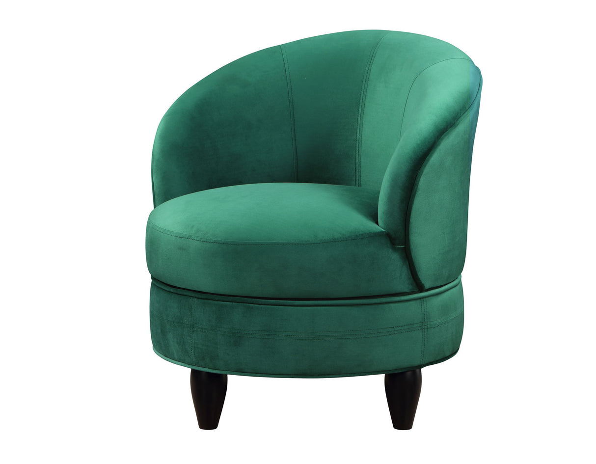 Sophia Green Velvet Swivel Accent Chair from Steve Silver - Luna Furniture