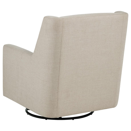 Sorrel Latte Upholstered Swivel Glider Arm Chair from Coaster - Luna Furniture