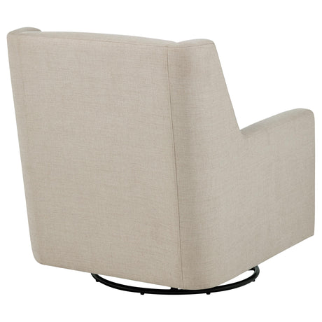 Sorrel Latte Upholstered Swivel Glider Arm Chair from Coaster - Luna Furniture