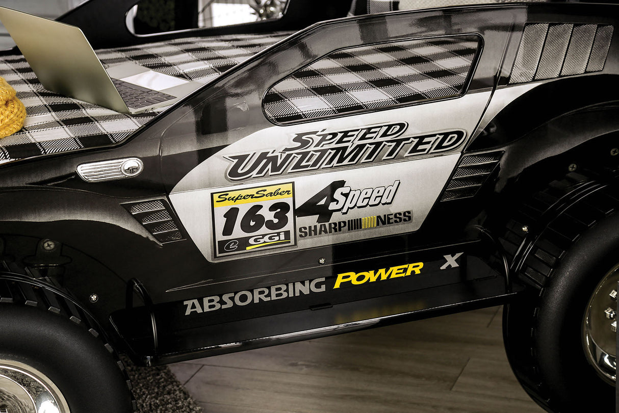 Speed Jump Black Twin Bed from Furniture of America - Luna Furniture