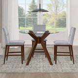 Zen Gray Velvet Side Chair, Set of 2