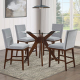 Zen Gray Velvet Side Chair, Set of 2