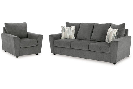 Stairatt Gravel Sofa and Chair from Ashley - Luna Furniture