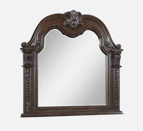 Stanley Coffee Brown Upholstered Sleigh Bedroom Set from Crown Mark - Luna Furniture