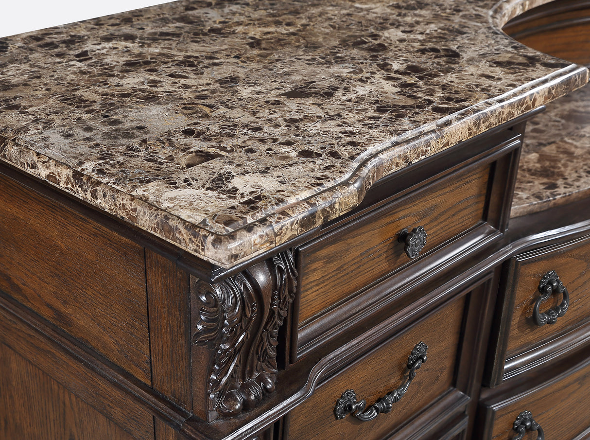 Stanley Coffee Brown Dresser from Crown Mark - Luna Furniture