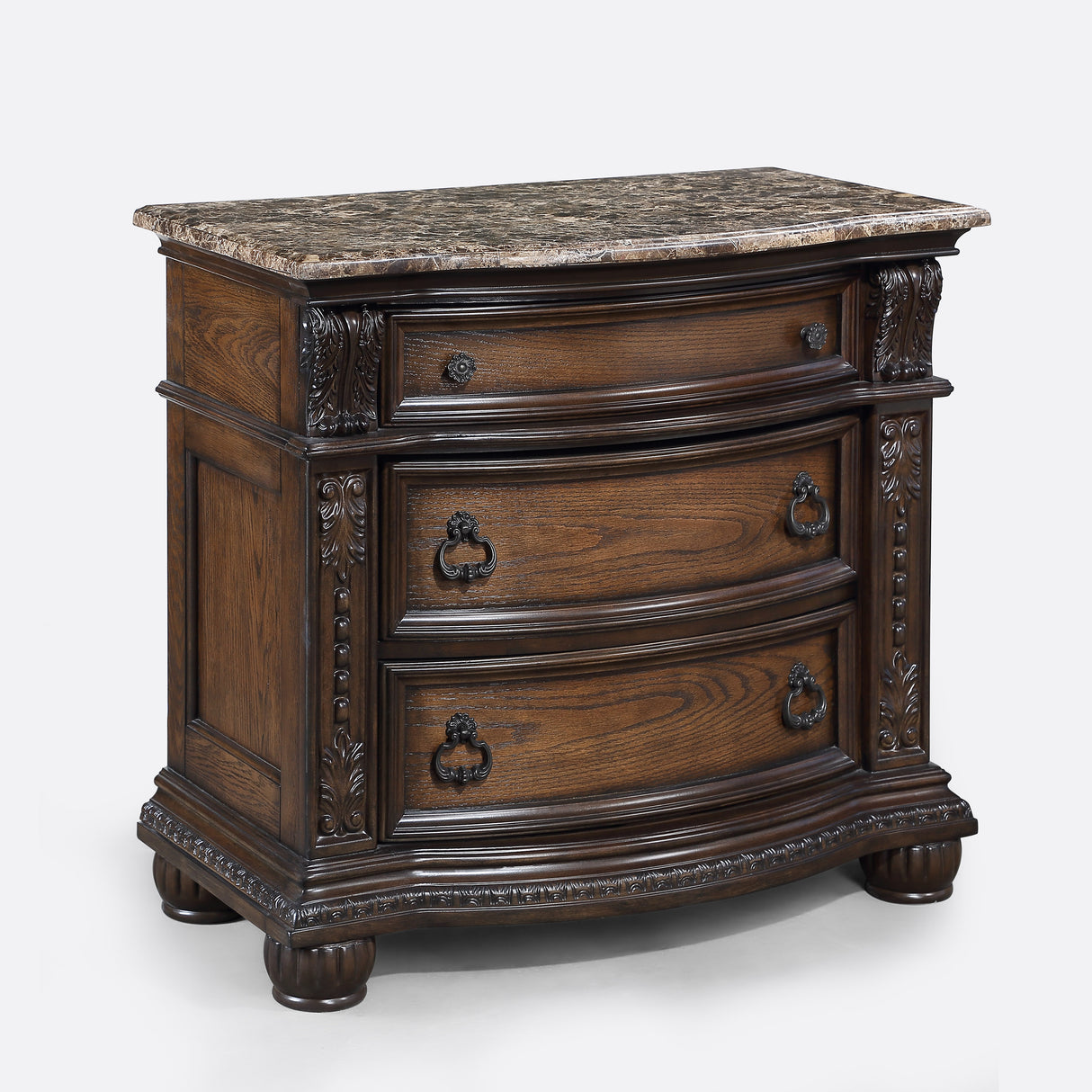 Stanley Coffee Brown Nightstand from Crown Mark - Luna Furniture