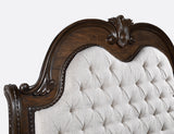 Stanley Coffee Brown Upholstered Sleigh Bedroom Set from Crown Mark - Luna Furniture