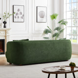 Stanmer Living Room Luxury Fabric Linen Couch in Green from Ashcroft Furniture - Luna Furniture